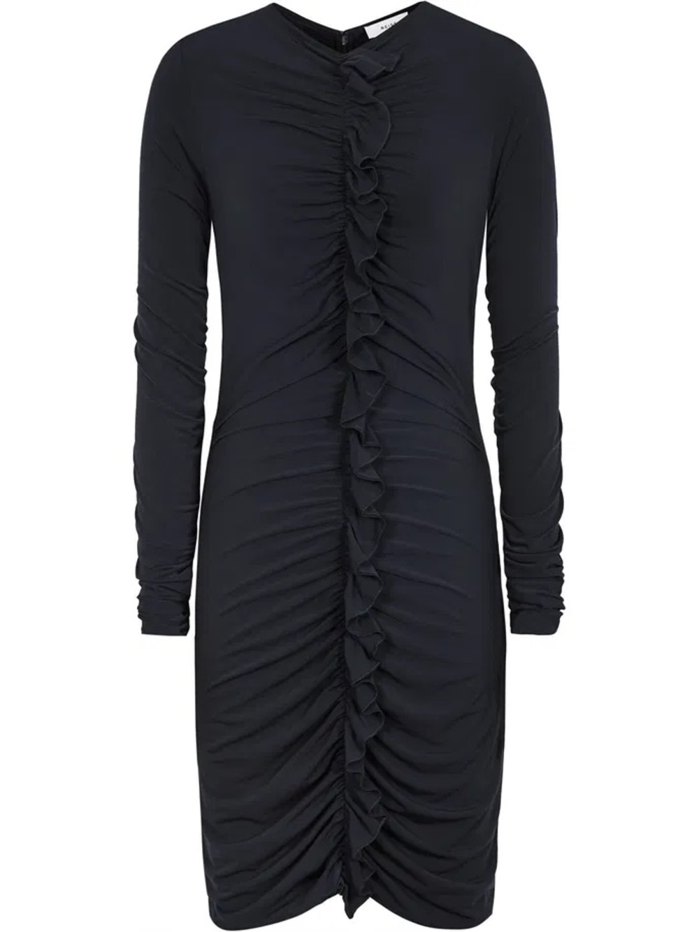 Reiss Harriet Ruffle-Front Dress Navy - Picture 6 of 9